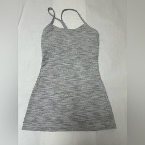 LULULEMON LIGHT GREY POWER Y TANK TOP🦋